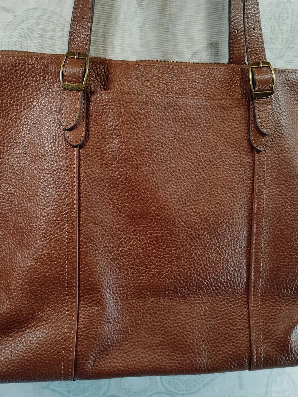 Befen Classic Brown  Genuine Leather Laptop / Shoulder Tote Bag - Women